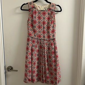 J Crew Mosaic Print Dress - Size 0